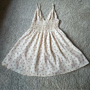 Princess Polly Cream Floral Mini Dress